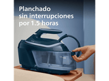 Centro de planchado - Philips PSG6023/20, OptimalTEMP, Sin Quemaduras, ProVelocity, 2400 W, 6,5 bar, 500 g/min, SteamGlide Plus, 1,8 L, Azul OscurO