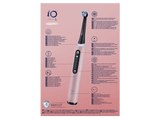 Cepillo eléctrico - Oral-B iO 5S, 1 cabezal , Estuche de viaje, Diseñado por Braun, Rosa