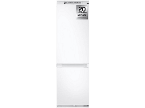 Frigorífico combi integrable - Samsung BRB70F26DES0EF, Mono Cooling, 177.5 cm, 267 l, Wifi, Blanco, Sin Panelar