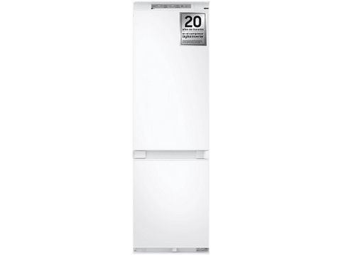 Frigorífico combi integrable - Samsung BRB70F26DES0EF, All Around Cooling, 177.5 cm, 267 l, Wifi, Blanco, Sin Panelar