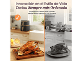 Freidora de aire - Cosori Turbo Tower Pro Smart™ Chef Edition, 2630 W, 10.8 l, 2 cestas, 30º - 230ºC, Wifi, Negro