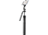 Palo Selfie - CellularLine SELFIE STICK MAX, Multifuncional, Rotación 360º, Extensible 180 cm, Bluetooth y control remoto, Negro