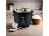 Arrocera - Ufesa AR4080 Basmati, 700 W, 1.8 l, Cubeta anti adherente extraíble, Función mantener caliente, Negro