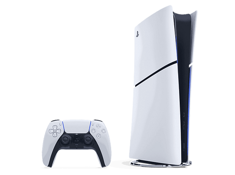 Consola - Sony PS5 Slim Digital Edition, 825 GB SSD, 4K, 1 mando, Chasis E, Blanco