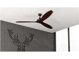 Ventilador de techo - Cecotec EnergySilence Aero 580, 70 W, 3 Aspas, 3 Velocidades, Verano/Invierno, Marrón