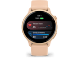 Reloj deportivo - Garmin vívoactive® 6, Rosa, Silicona, 20mm, 8 GB, 1.2 AMOLED, Autonomía hasta 11 días