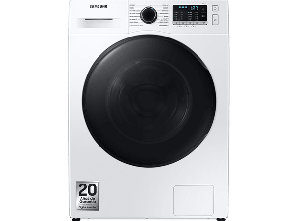 Lavadora secadora - Samsung WD90TA046BE/EC, 9 kg, 6 kg, Motor Inverter, Blanco
