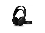 Auriculares inalámbricos - Philips SHC3200/12, Supraaurales, Hasta 25 horas, Alcance 30m, Negro