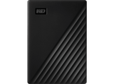 Disco duro externo 4 TB - WD My Passport, Portátil, HDD, USB 3.2, Funciona con Chromebook, Negro