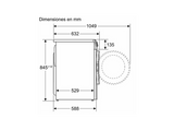 Lavadora carga frontal - Bosch WGG244Z0EP, Serie 6, 9 kg, 1400 rpm, 15 programas, Iron Assist anti arrugas, Speed Perfect, Blanco