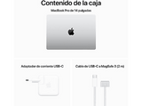 Apple MacBook Pro (2024) 14,2, Chip M3, CPU de 8 núcleos, CPU de 8 núcleos, GPU de 10 núcleos, 16 GB RAM, 1TB de SSD,  Plata