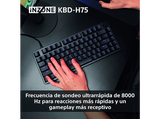 Teclado gaming - Sony INZONE KBD-H75, Disparo rápido, Interruptores magnéticos, TKL, Sondeo 8000 Hz, RGB, PC FPS, Fnatic, US Layout, KBDG900, Negro
