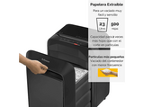 Destructora de papel - Fellowes LX210, 16 hojas, 23 litros, Negro