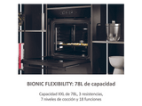Horno - Haier H6 ID46G3YTB ID Series 4, Multifunción, Sistema de limpieza integrado, 78 l, 59.5 cm, Negro