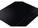 Placa inducción - Samsung NZ64B5066FK/U1, 4 zonas, 21cm x 38 cm, Zona Dual Flex, 59cm, Negro