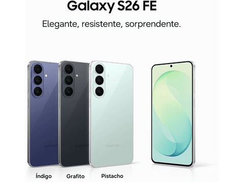 Móvil - Samsung Galaxy S26 FE, Grafito, 512GB, 8GB RAM, 6.7
