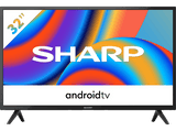 TV LED 32 - Sharp Android TV, HD Ready, Asistente Google, Chromecast integrado, Bluetooth, Gris