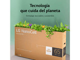 TV LED 43 - LG 43NANO756QC, UHD 4K, Procesador de Gran Potencia 4K α5 Gen 5, Smart TV, DVB-T2 (H.265), Azul oscuro ceniza