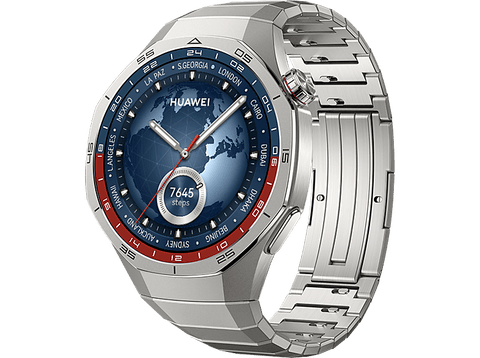 Smartwatch - Huawei Watch GT5 Pro 46mm, Llamadas BT, Respuesta con Teclado, Mapas Campos Golf, 14 días batería, Compatible iOS/Android, Correa Titanio