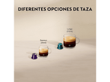Cafetera de cápsulas - Nespresso® Krups XN110B Essenza Mini, 1310 W, 19 Bar, 0.6 L, Calentamiento en 25 s, Apagado automático, Gris