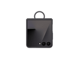 Funda -  Samsung, Para Samsung Galaxy Z Flip7, De Silicona con anillo, Negro