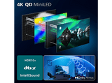 TV QD-Mini LED 75 - Philips 75MLED820/12, UHD 4K, P5 Perfect Picture Engine, Smart TV, Dolby Vision y Dolby Atmos Titan OS, DVB-T2, Negro