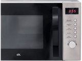 Microondas con grill - ok. OMW 3332 DM, 800 W, 5 Niveles, Convección, Temporizador, 23 l, Inox