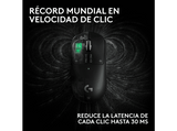 Ratón gaming - Logitech G Pro X3 Superstrike, Inalámbrico, 48.000ppp, Sensor Hero 2, Lightspeed-BT, Sistema respuesta háptica, 135hrs, PC-Mac, Negro