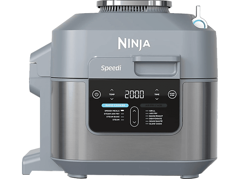 Robot de cocina - Ninja Speedi, 1760 W, 5.7 l, 10 funciones, Función AirFry, Gris