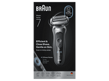 Afeitadora - Braun Series 7 72-G1200S, 3 modos, 1 accesorio de precisión, 60 min autonomía, Afeitado en seco y en mojado, Gris
