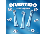 Recambio para cepillo dental - Oral-B iO Kids 6+, Diseño Stitch by Disney, Suave con dientes flojos y encías, 4 unidades