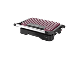 Sandwichera - Taurus Toast & C Ver. II GR1003P, 1000W,  Placas de aluminio, Tapa basculante, Libre de PFOA, Granate