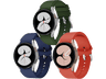 Pack Correas - Friendly License FRSWB098, Silicona, Samsung Galaxy Watch, Azul, Verde, Rojo
