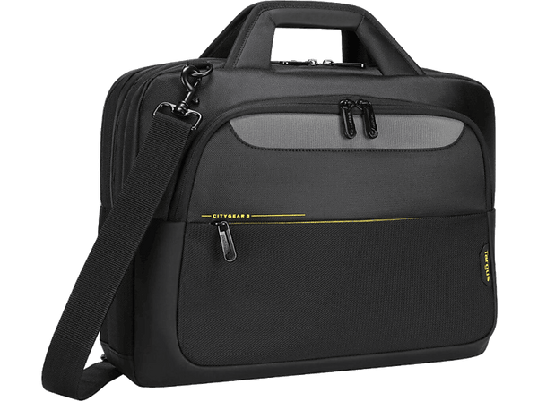 Maletín para portátil - Targus Citygear, 14", Poliéster, Poliuretano, Negro