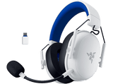 Auriculares gaming - Razer BlackShark V3 X HyperSpeed, 70 h de autonomía con conexion 2.4GHz en PC, Para PlayStation, Blanco y azul