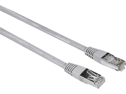 Cable de red - Hama RJ-45 CAT-5E STP, 1.5 metros, Gris