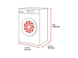 Lavadora secadora - Haier Couture Care Collection 11 HWD180BD12LGNU-S, 18 kg + 11 kg, 14 programas, Motor Direct Motion, Wi-Fi, Azul