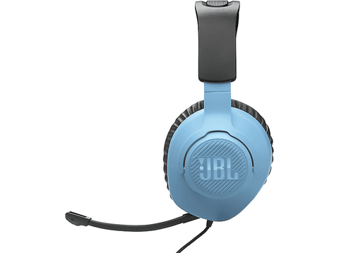 Auriculares gaming - JBL Quantum 100N, Circumaurales, Diadema con cable, Micrófono, Rojo y azul