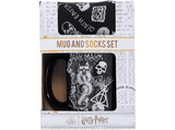 Taza - Pyramid Harry Potter, Taza + Calcetines, Negro