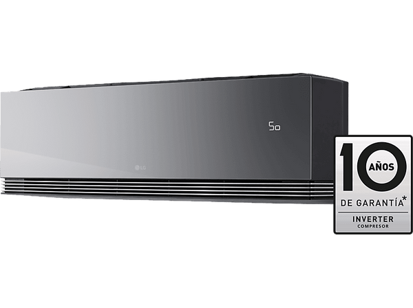 Aire acondicionado Split 1 x 1 - LG MIRROR09X,3182 fg/h, Freeze Cleaning, ThinQ™, Antracita espejo