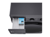 Lavadora secadora - LG F4DR6010AGM, Serie 600, 10 kg / 6 kg, 1400 rpm, 12 programas, AI Direct Drive™, TurboWash™360˚, Inox grafito antihuellas