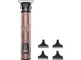 Cortapelos - Cecotec Bamba PrecisionCare Warrior, 120 min Autonomía, Motor potente y silencios, Pantalla LCD, Rosa Gold