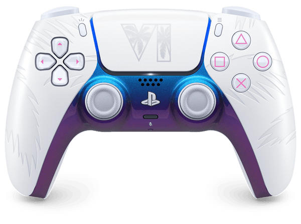 Mando PS5 - Sony Mando Inalámbrico DualSense®: Edición Limitada Grand Theft Auto VI, Bluetooth, Retroalimentación háptica, Blanco

