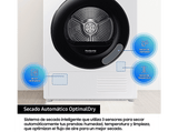 Secadora bomba de calor - Samsung DV90DG52A0AEEC, 9 kg, 14 programas, Inteligencia Artificial y SmartThings Clase A+++, Blanco