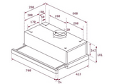 Campana convencional - Teka TL-7420.2, 3 niveles, 360 m³/h, 70 cm, Inox