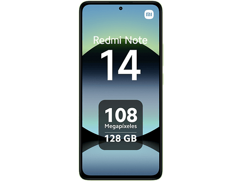 Móvil - Xiaomi Redmi Note 14, Verde lima, 128 GB, 6 GB RAM, 6.67
