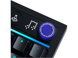 Teclado gaming - Logitech G G316 X 98, Cable, 8 kHz, Pantalla LED, Interruptores intercambiables, Teclas de PBT personalizables, PC-Mac, RGB, Negro