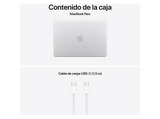 Apple MacBook Neo (2026), 13 Liquid Retina, Chip A18 Pro, CPU 6 núcleos + GPU 5 núcleos, 8GB RAM, 256GB SSD, Magic Keyboard, Plata, Sin AC