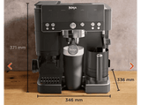 Cafetera express - Ninja Luxe Café Premier ES601EU, 9 bar, 1650W, 2 Tazas, Capacidad del depósito 2L, Capacidad de café en grano 250g, Negro