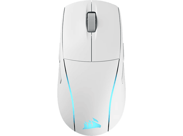 Ratón gaming - Corsair M75 Wireless, Inalámbrico, 26000 ppp, Blanco